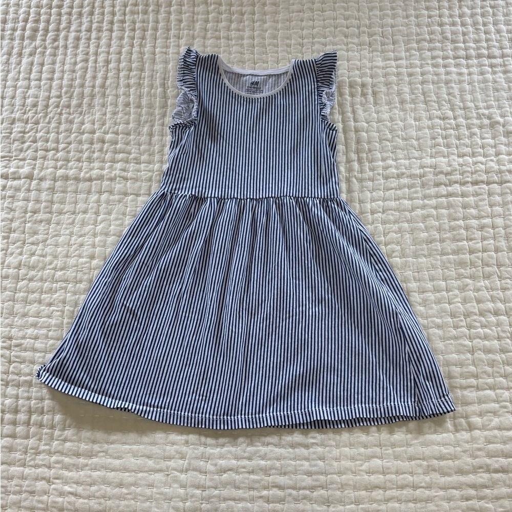 Striped Blue Kids Dress